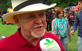 Rick Simson, the godfather of cannabis oil, was a guest at the recent Cannabis Liberation Day (Cannabis Bevrijdingsdag) in Amsterdam.