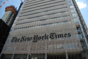 The headquarters of the New York Times. (Peter Dutton)