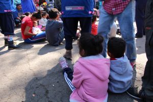 Many migrants requesting asylum in 2019 have traveled to the border with children. Photo by Jenna Mulligan