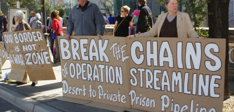 Operation Streamline protest. (Photo: Tucson Samaritans)