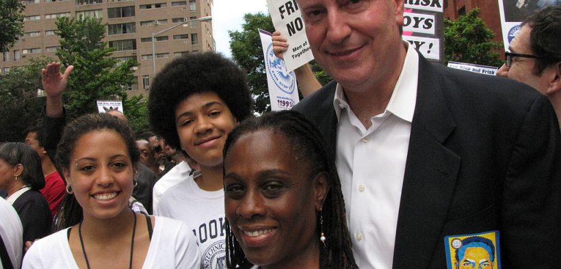 NYC Mayor Bill de Blasio with his wife and two kids in 2011. (Photo: Bill de Blasio)
