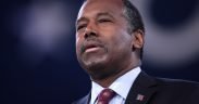 Ben Carson speaking at the 2016 Conservative Political Action Conference (CPAC) in National Harbor, Maryland.