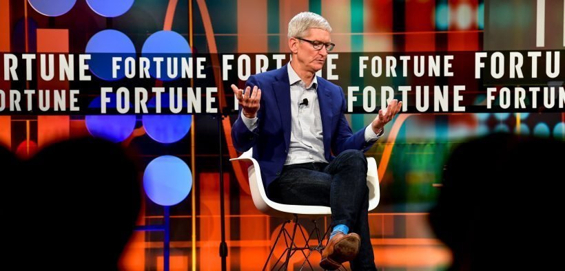 The Fortune CEO Initiative 2018 Annual Meeting June 25th, 2018 San Francisco, CA. Tim Cook, CEO, Apple in conversation with: Adam Lashinsky, Executive Editor, Fortune. (Photo: Stuart Isett/Fortune)