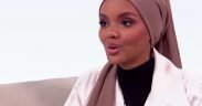 Halima Aden in an interview with Sports Illustrated. (YouTube screenshot)