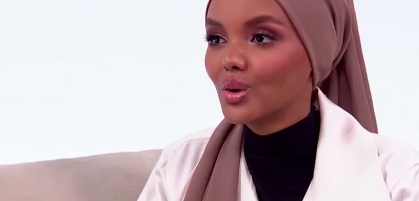 Halima Aden in an interview with Sports Illustrated. (YouTube screenshot)