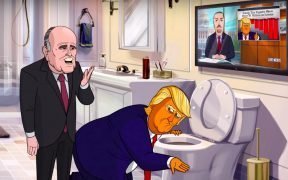 (YouTube screenshot of 'Our Cartoon President')
