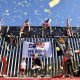 A portion of the border wall built by We Build The Wall, a private group that raised money through a GoFundMe account, on private land in El Paso's west side. The group held a rally to celebrate construction of the wall on May 30. Ivan Pierre Aguirre for The Texas Tribune.