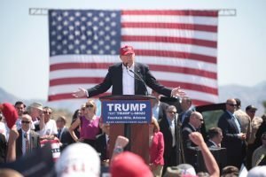 Donald Trump speaks at a 2016 campaign event in Fountain Hills, Arizona, before the March 22 primary. (Photo: Gage Skidmore)