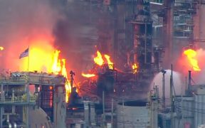 Philadelphia refinery explosion (Photo: YouTube screenshot)
