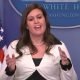 White House Deputy Press Secretary Sanders answers questions at the press briefing on Thursday, May 11, 2017 about President Trump firing FBI Director James Comey.