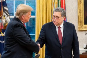 President Donald Trump and Attorney General William Barr. February 2019. (Photo: U.S. DOJ)