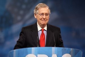 Senator Mitch McConnell has a 36% Favorable rating and 50% Unfavorable rating from his constituents. The other 14% “Don’t Know,” and one can only presume that’s because they’ve somehow never heard of him. (Photo Credit: Gage Skidmore/Flickr/CC BY-SA 2.0)