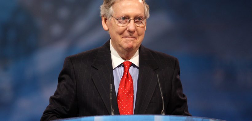 Senator Mitch McConnell has a 36% Favorable rating and 50% Unfavorable rating from his constituents. The other 14% “Don’t Know,” and one can only presume that’s because they’ve somehow never heard of him. (Photo Credit: Gage Skidmore/Flickr/CC BY-SA 2.0)