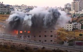 Israel demolished a group of Palestinian homes near a military barrier on the outskirts of Jerusalem on Monday, despite protests and international criticism. (Photo: YouTube)
