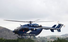 New helicopter of the Aeromóvel Group of the Rio police. Photo from 2015 (Photo: Clarice Castro)