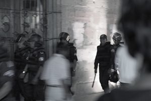 Police in Oaxaca Mexico, 2006. (Photo: Drew Leavy)