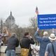 Around 2500 people met at the Minnesota capitol grounds in April, 2017 to call on Republican President Donald Trump to release his returns, divest his holdings, and disclose his conflicts of interest. (Photo: Fibonacci Blue)