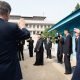President Donald J. Trump and Republic of South Korea President Moon Jae-in bid farewell to Chairman of the Workers’ Party Kim Jong Un Korea Sunday, June 30, 2019, at the demarcation line separating North and South Korea at the Korean Demilitarized Zone. (Photo: Shealah Craighead)