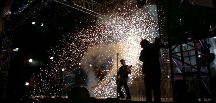 Rammstein in concert May, 2011. Location unknown. (Photo: Al Pavangkanan)