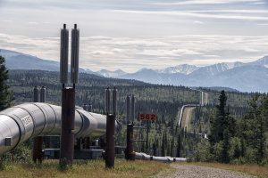 The Oil Pipeline in the interior of Alaska. Date: 25 July 2018. (Photo: Gillfoto)