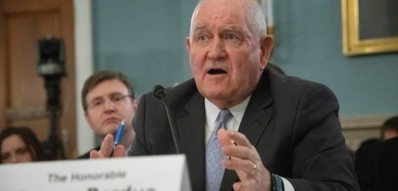 U.S. Department of Agriculture (USDA) Secretary Sonny Perdue addresses the United States House Committee on Agriculture, regarding The State of the Rural Economy, on February 27, 2019, in Washington, D.C. Chairman Collin Peterson, Ranking Member K. Michael Conaway, and distinguished members of the Committee are in attendance. USDA (Photo: Lance Cheung)