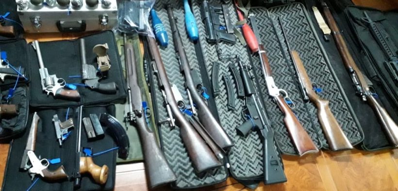Cache of weapons seized by the Argentine Ministry of Security June 26, 2019. (Photo: Argentine Ministry of Security)