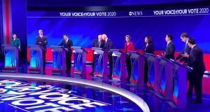 The 2020 Democratic candidates gathered in Houston, Texas, for the latest Democratic debate on September 12. (Photo: YouTube)