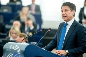 Prime Minister Giuseppe Conte at the European Parliament presented on February 12, 2019 his vision on the #FutureofEurope in a debate with MEPs. (Photo: CC-BY-4.0: © European Union 2019 – Source: EP)