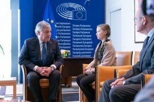 Teen titan: 16-year-old climate activist Greta Thunberg met with EU officials and members of the European Parliament on April 16, 2019, in Strasbourg, where making an impassioned plea to save the planet. “If our house was falling apart our leaders wouldn’t go on like we do today,” she said. “If our house was falling apart, you wouldn’t hold three emergency Brexit summits and no emergency summit regarding the breakdown of the climate and the environment.” Credit: European Parliament / Flickr