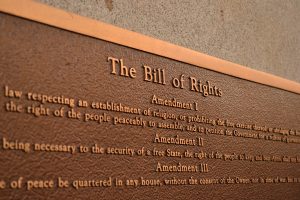 Plaque commemorating the Bill of Rights. (Photo: Ted Mielczarek)