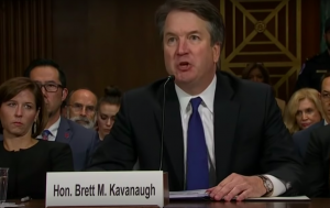 Brett Kavanaugh during his hearing over Christine Blasey Ford's sexual assault allegations. (Photo: YouTube)