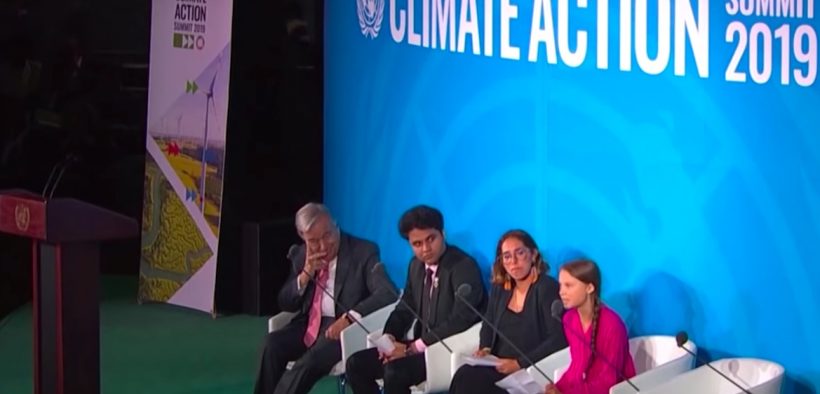 16-year-old climate activist Greta Thunberg delivers an emotional speech at the U.N. climate summit on Monday, chiding leaders with the repeated phrase, "How dare you?" (Photo: YouTube screenshot)