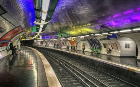 Paris metro station, 2017.
