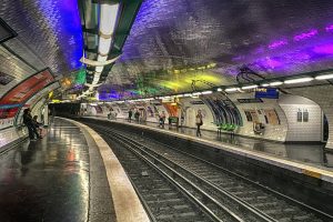 Paris metro station, 2017.