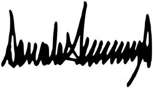 Donald Trump signature