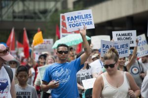 Families Belong Together. Abolish ICE. March and Day of Action in Minneapolis, Minnesota. June 2018.