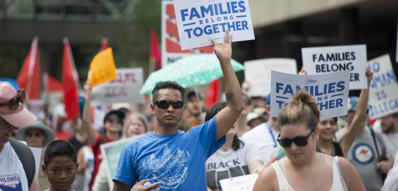 Families Belong Together. Abolish ICE. March and Day of Action in Minneapolis, Minnesota. June 2018.