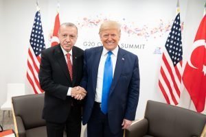 President Donald J. Trump participates in a bilateral meeting with President of the Republic of Turkey Recep Tayyip Erdogan at the G20 Japan Summit Saturday, June 29, 2019, in Osaka, Japan. (Official White House Photo by Shealah Craighead)