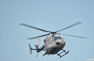 Lifestar emergency helicopter, Illinois. Date: 2012. (Photo: Chad Horwedel)