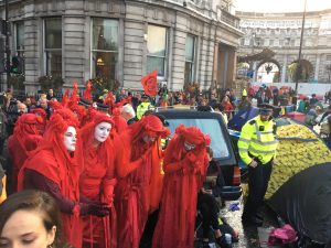 Extinction Rebellion protest, London, UK. (Photo: Jenna Mulligan)