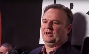 Houston Rockets general manager Daryl Morey during a meeting with press in November, 2018