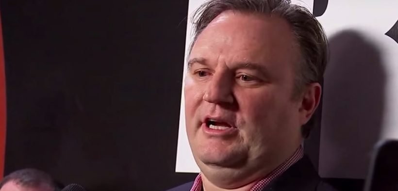 Houston Rockets general manager Daryl Morey during a meeting with press in November, 2018