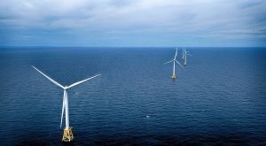 The wind farm off Block Island, RI is the nation's first commercial use of offshore wind power and allowed the island to cease using diesel generators. (Photo: Ionna22)