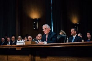 Rex Tillerson, President-elect Donald Trump's choice for Secretary of State, at his confirmation hearing