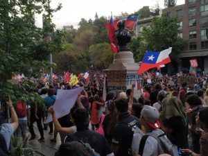 Protests in Santiago, Chile on October 27, 2019. (Photo: Joze Z.)