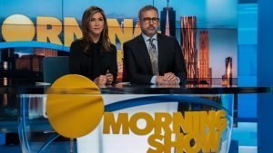 Jennifer Aniston and Steve Carell star in "The Morning Show," a take on what happens when the #MeToo Movement hits a popular daytime news show. (Photo: Apple)