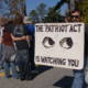 A protest of the Patriot Act and the Defense Department's School of the Americas in 2006.