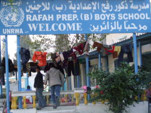 Photos taken from UNRWA refugee shelters, school and mosque in Rafah, Gaza in 2009. The U.N. recently passed the UNRWA extension.