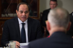 Defense Secretary Jim Mattis meets with Egypts President Abdul Fattah al-Sisi during a meeting held at the Pentagon in Washington, D.C., April 5, 2017. (Photo: DOD, U.S. Army Sgt. Amber I. Smith)