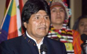 Bolivian president Evo Morales who is now in exile in Mexico.